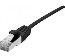 Dexlan Patchkabel Cat. 6A,  S/FTP (PiMF), ultradünn, halogenfrei, mit Rastnasenschutz, schwarz, 10,0 m