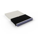 Patchbox patchbox.one Kabeleinzugssystem 30RU/STP (1,8 m) mit 24 Kassetten, Patchkabel Cat. 6a, U/FTP, PoE, Kabel violett