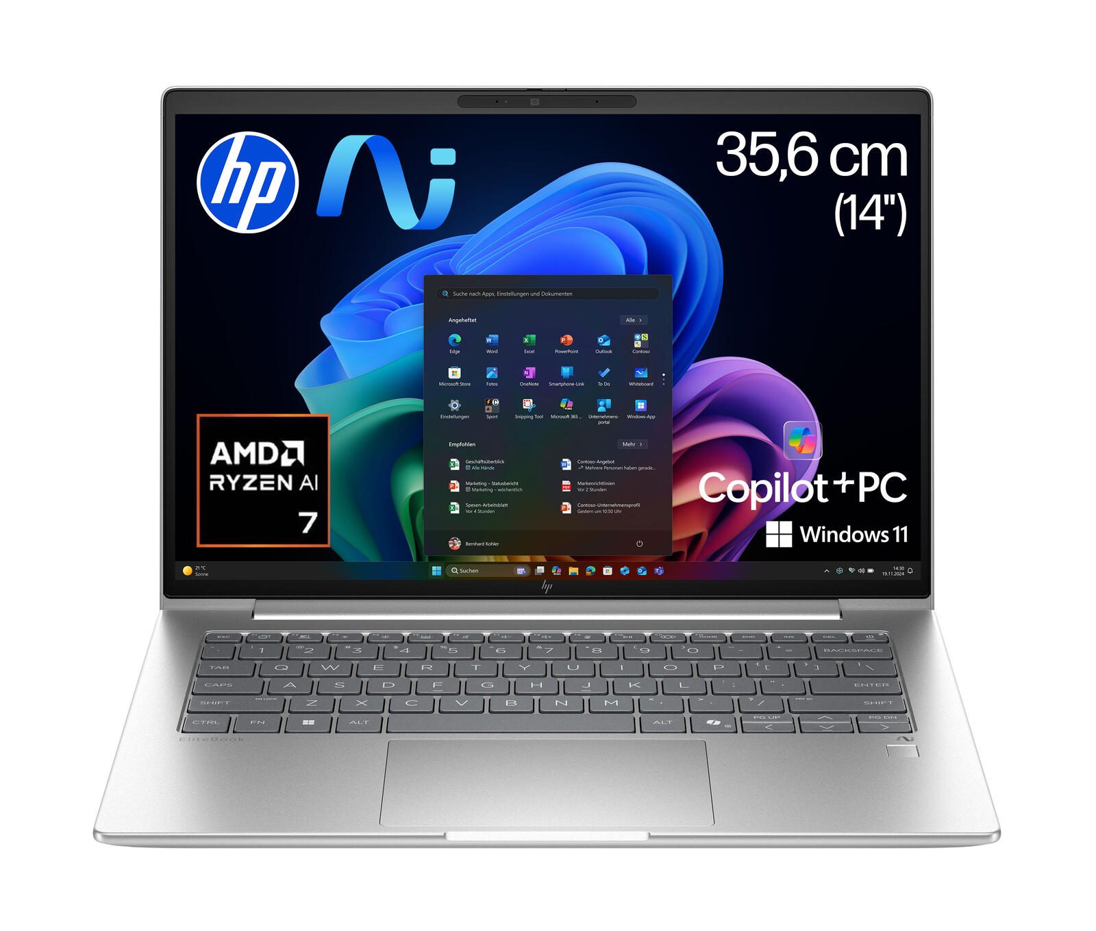 HP EliteBook 6 G1a AMD Ryzen™ AI 7 350 Notebook Next Gen AI PC 35,6 cm (14") video preview