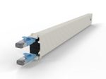 Patchbox patchbox.one Kupferkassette 8RU (0,8 m), Cat. 6a, U/FTP, PoE, blau