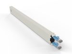 Patchbox patchbox.one Kupferkassette 8RU (0,8 m), Cat. 6a, U/FTP, PoE, blau
