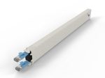 Patchbox patchbox.one Kupferkassette 8RU (0,8 m), Cat. 6a, U/FTP, PoE, blau