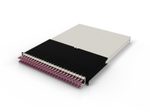 Patchbox patchbox.one Kabeleinzugssystem 30RU/OM4 (1,8 m) mit 24 Kassetten, LWL OM4, LC-LC, Kabel erikaviolett