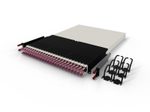 Patchbox patchbox.one Kabeleinzugssystem 30RU/OM4 (1,8 m) mit 24 Kassetten, LWL OM4, LC-LC, Kabel erikaviolett