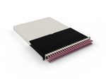 Patchbox patchbox.one Kabeleinzugssystem 30RU/OM4 (1,8 m) mit 24 Kassetten, LWL OM4, LC-LC, Kabel erikaviolett