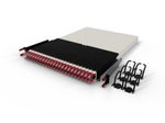 Patchbox patchbox.one Kabeleinzugssystem 30RU/UTP (1,8 m) mit 24 Kassetten, Patchkabel Cat. 6a, U/UTP, PoE++, Kabel rot