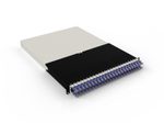 Patchbox patchbox.one Kabeleinzugssystem 30RU/UTP (1,8 m) mit 24 Kassetten, Patchkabel Cat. 6a, U/UTP, PoE++, Kabel violett