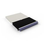 Patchbox patchbox.one Kabeleinzugssystem 30RU/UTP (1,8 m) mit 24 Kassetten, Patchkabel Cat. 6a, U/UTP, PoE++, Kabel violett