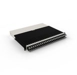 Patchbox patchbox.one Kabeleinzugssystem 8RU/STP (0,8 m) mit 24 Kassetten, Patchkabel Cat. 6a, U/FTP, PoE, Kabel schwarz