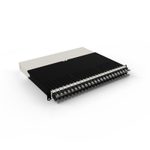 Patchbox patchbox.one Kabeleinzugssystem 8RU/STP (0,8 m) mit 24 Kassetten, Patchkabel Cat. 6a, U/FTP, PoE, Kabel schwarz