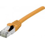 Exertis Connect Patchkabel Cat. 6A, S/FTP (PiMF), halogenfrei, mit Rastnasenschutz, orange, 15,0 m
