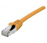 Exertis Connect Patchkabel Cat. 6A, S/FTP (PiMF), halogenfrei, mit Rastnasenschutz, orange, 15,0 m