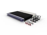 Patchbox patchbox.one Kabeleinzugssystem 8RU/STP (0,8 m) mit 24 Kassetten, Patchkabel Cat. 6a, U/FTP, PoE, Kabel violett