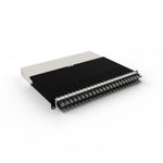 Patchbox patchbox.one Kabeleinzugssystem 8RU/UTP (0,8 m) mit 24 Kassetten, Patchkabel Cat. 6a, U/UTP, PoE++, Kabel schwarz