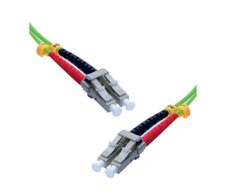 Exertis Connect LWL Patchkabel HD, 50/125 µm, OM5-Faser, LC Duplex Stecker/ Stecker, UPC, lindgrün, 3,0 m