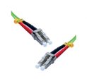 Exertis Connect LWL Patchkabel HD, 50/125 µm, OM5-Faser, LC Duplex Stecker/ Stecker, UPC, lindgrün, 3,0 m