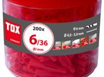 TOX TRI 6/36 Universaldübel 6 x 36 mm, 200 St.
