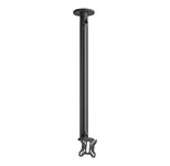 Vogel's CT240811B Bildschirm Deckenhalterung bis 32 Zoll, Profilhöhe 80 cm, Vesa max. 100x100, max. 30 kg, schwarz