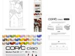 COPIC® Ciao 3D Architect Palette Starter Layoutmarker-Set grau 1.0 + 6.0 mm Schreibfarbe: Mehrfarbig
