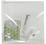 Topmatic® Gleitverschlussbeutel mit Bodenfalte transparent/weiß 70 my, 1 St.