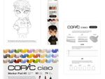 COPIC® Ciao Warm Palette Starter Layoutmarker-Set grau 1.0 + 6.0 mm Schreibfarbe: Mehrfarbig