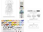 COPIC® Ciao 2D Pastel Palette Starter Layoutmarker-Set grau 1.0 + 6.0 mm Schreibfarbe: Mehrfarbig