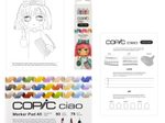 COPIC® Ciao Vibrant Palette Starter Layoutmarker-Set grau 1.0 + 6.0 mm Schreibfarbe: Mehrfarbig