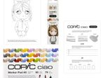COPIC® Ciao Mellow Palette Starter Layoutmarker-Set grau 1.0 + 6.0 mm Schreibfarbe: Mehrfarbig
