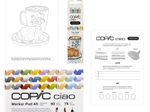 COPIC® Ciao 3D Cozy Palette Starter Layoutmarker-Set grau 1.0 + 6.0 mm Schreibfarbe: Mehrfarbig