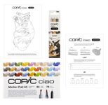 COPIC® Ciao 2D Pet Palette Starter Layoutmarker-Set grau 1.0 + 6.0 mm Schreibfarbe: Mehrfarbig