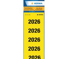 HERMA Inhaltsschild 2026 gelb