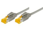 Tecline Patchkabel Cat. 6A (ISO/IEC), S/FTP (PiMF), halogenfrei, mit Rastnasenschutz, gelb, 2,0 m