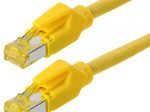 Tecline Patchkabel S/FTP, PiMF, CAT.6A ISO IEC, gelb, 1,0 m
