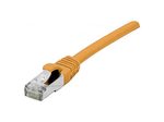 Exertis Connect Patchkabel Cat. 6A, S/FTP (PiMF), halogenfrei, mit Rastnasenschutz, orange, 25,0 m
