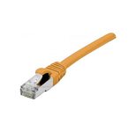 Exertis Connect Patchkabel Cat. 6A, S/FTP (PiMF), halogenfrei, mit Rastnasenschutz, orange, 25,0 m