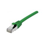 Exertis Connect Patchkabel Cat. 6A, S/FTP (PiMF), halogenfrei, mit Rastnasenschutz, grün, 15,0 m
