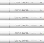 COPIC® acrea Light Layoutmarker-Set weiß 0.8 mm Schreibfarbe: Mehrfarbig