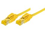 Tecline Patchkabel Cat. 6A (ISO/IEC), S/FTP (PiMF), halogenfrei, mit Rastnasenschutz, gelb, 1,0 m
