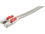 Exertis Connect Patchkabel Cat. 6A, S/FTP (PiMF), verriegelbar, grau, 2,0 m