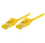 Tecline Patchkabel Cat. 6A (ISO/IEC), S/FTP (PiMF), halogenfrei, mit Rastnasenschutz, gelb, 3,0 m