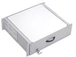 Ekivalan Systems 19" Dokumentenschublade,  2 HE, 482 x 400 mm, grau