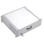 Ekivalan Systems 19" Dokumentenschublade,  2 HE, 482 x 400 mm, grau