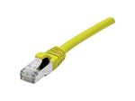 Exertis Connect Patchkabel Cat. 6A, S/FTP (PiMF), halogenfrei, mit Rastnasenschutz, gelb, 25,0 m