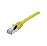 Exertis Connect Patchkabel Cat. 6A, S/FTP (PiMF), halogenfrei, mit Rastnasenschutz, gelb, 25,0 m