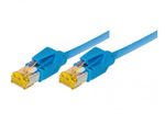 Tecline Patchkabel Cat. 6A (ISO/IEC), S/FTP (PiMF), halogenfrei, mit Rastnasenschutz, blau, 3,0 m
