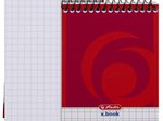 Herlitz x.book Collegeblock DIN A7 kariert rot