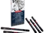 DERWENT Line Maker Fineliner-Set Schwarz