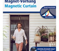 tesa Fliegengitter Insect Stop Magnetvorhang anthrazit 1,2 x 2,4 m