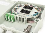 DIGITUS FTTH/FTTB-Anschlussgehäuse, bestückt, OS2, 12 Fasern, LC/APC