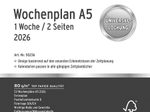 CHRONOPLAN Kalendereinlage Wochenplan A5 2026